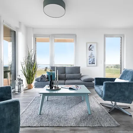Apartament Beachviewfour- 3og, Meerblick, Balkon, Kamin, Sauna *