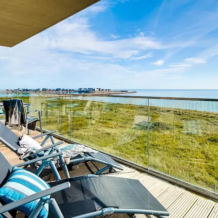 Apartament Beachviewfour- 3og, Meerblick, Balkon, Kamin, Sauna