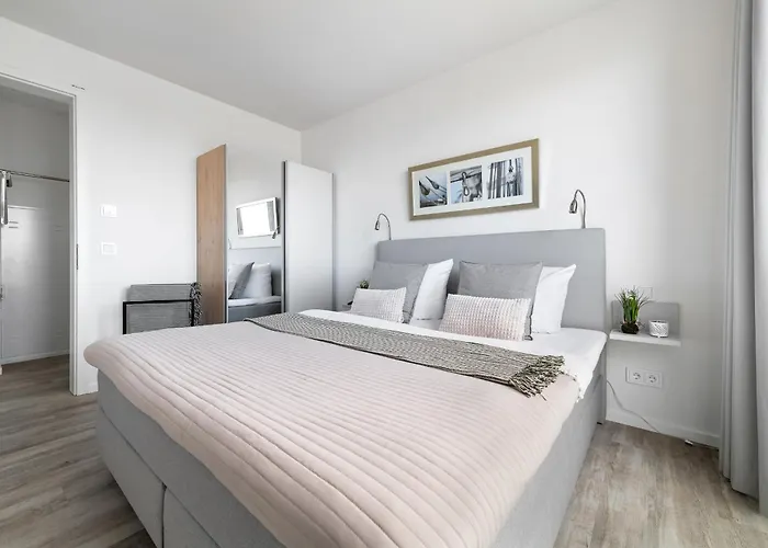 Beachviewfour- 3og, Meerblick, Balkon, Kamin, Sauna Olpenæs